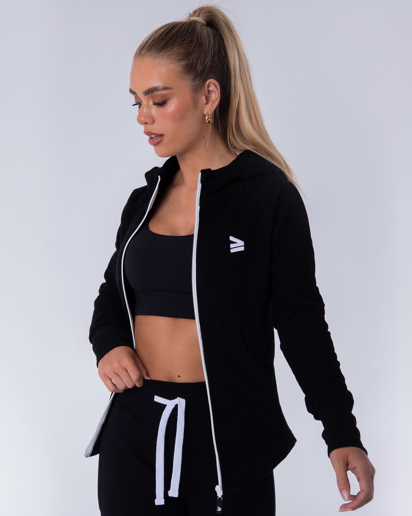 Eve Tapered Zip Up Hoodie